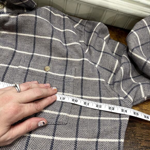 Barbour UK XL US L Gretna Check Shirt Tailored Fit Long Sleeve Cotton Flannel - Picture 9 of 15